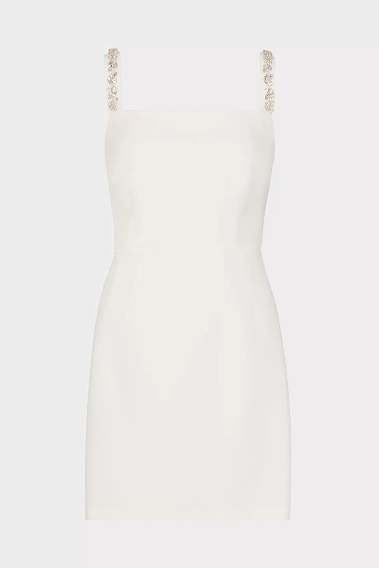 Cocktail Dresses-MILLY Adella Cady Mini Dress Ecru