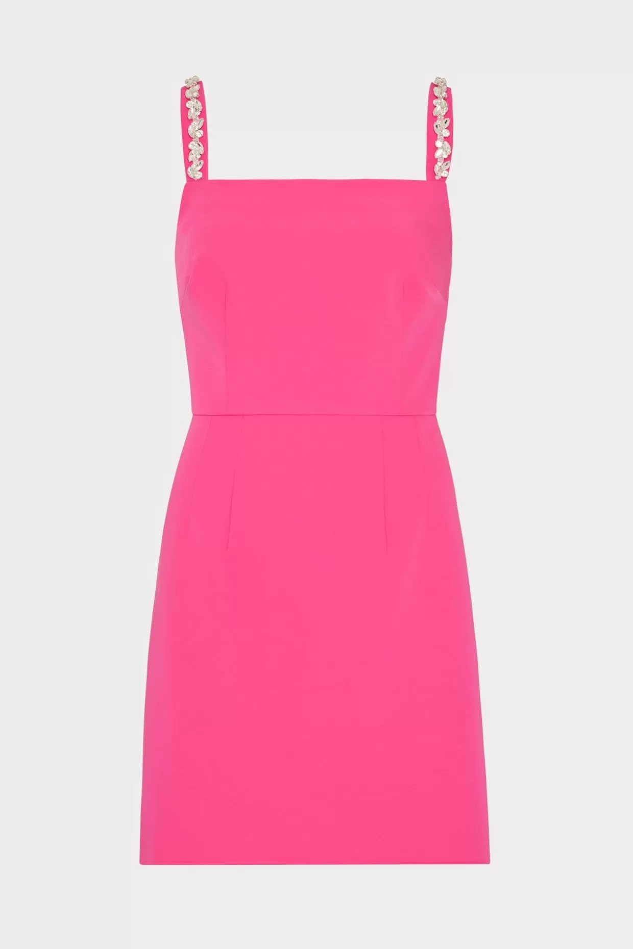 Mini Dresses-MILLY Adella Cady Mini Dress Pink