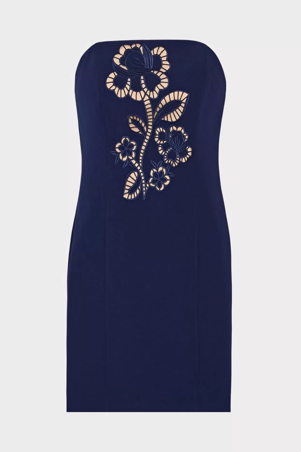 Mini Dresses-MILLY Angel Carnation Cady Dress Navy