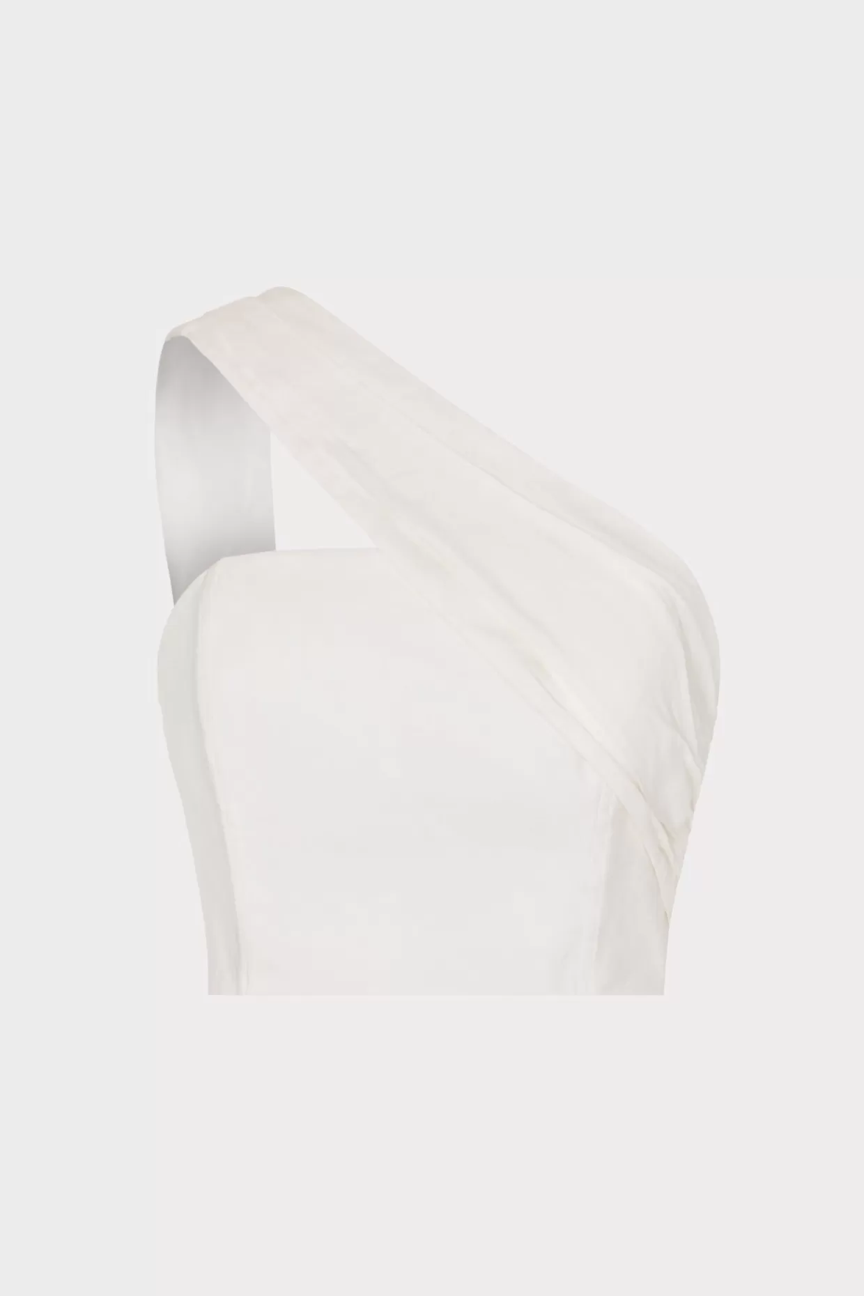 Tops-MILLY Arantza Draped One Shoulder Top White