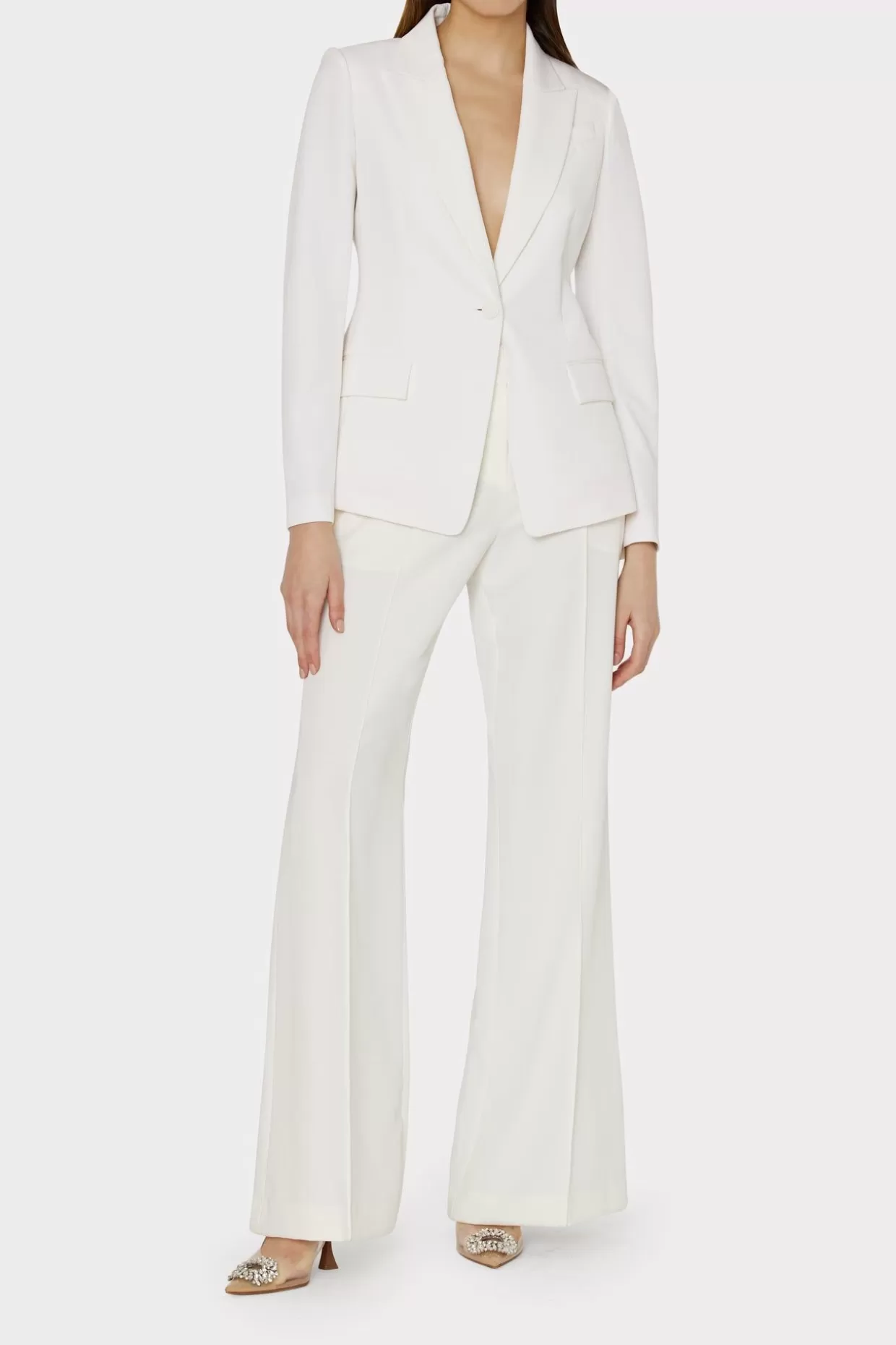 Jumpsuits & Rompers-MILLY Avery Cady Blazer Ecru