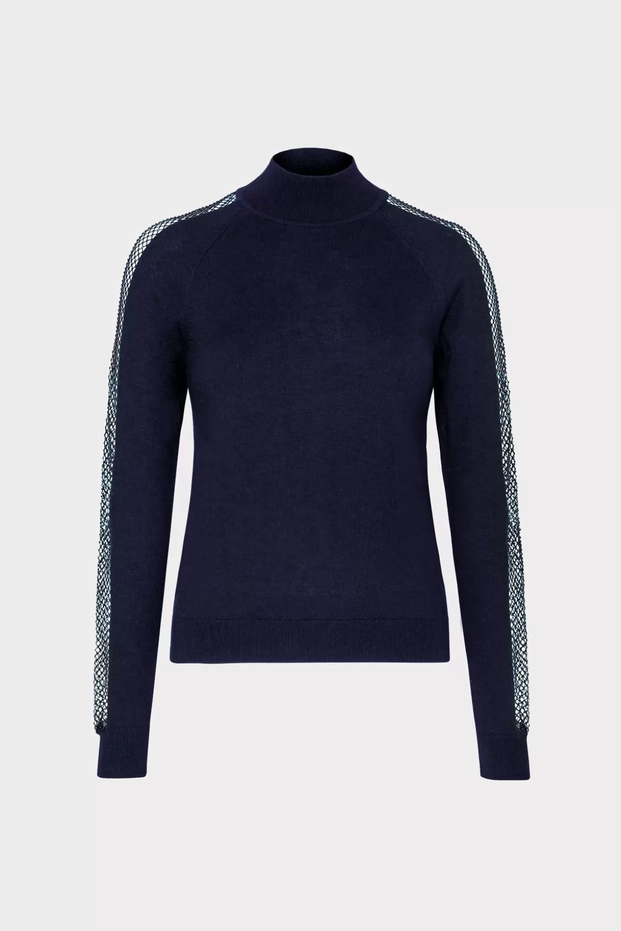 Sweaters & Knits-MILLY Crystal Racer Turtleneck Navy