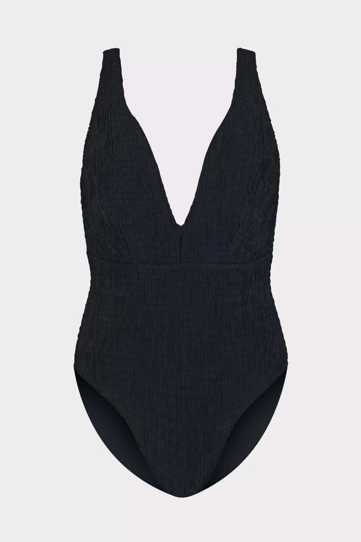 Jumpsuits & Rompers-MILLY Deep Dive One Piece With Smocking Black