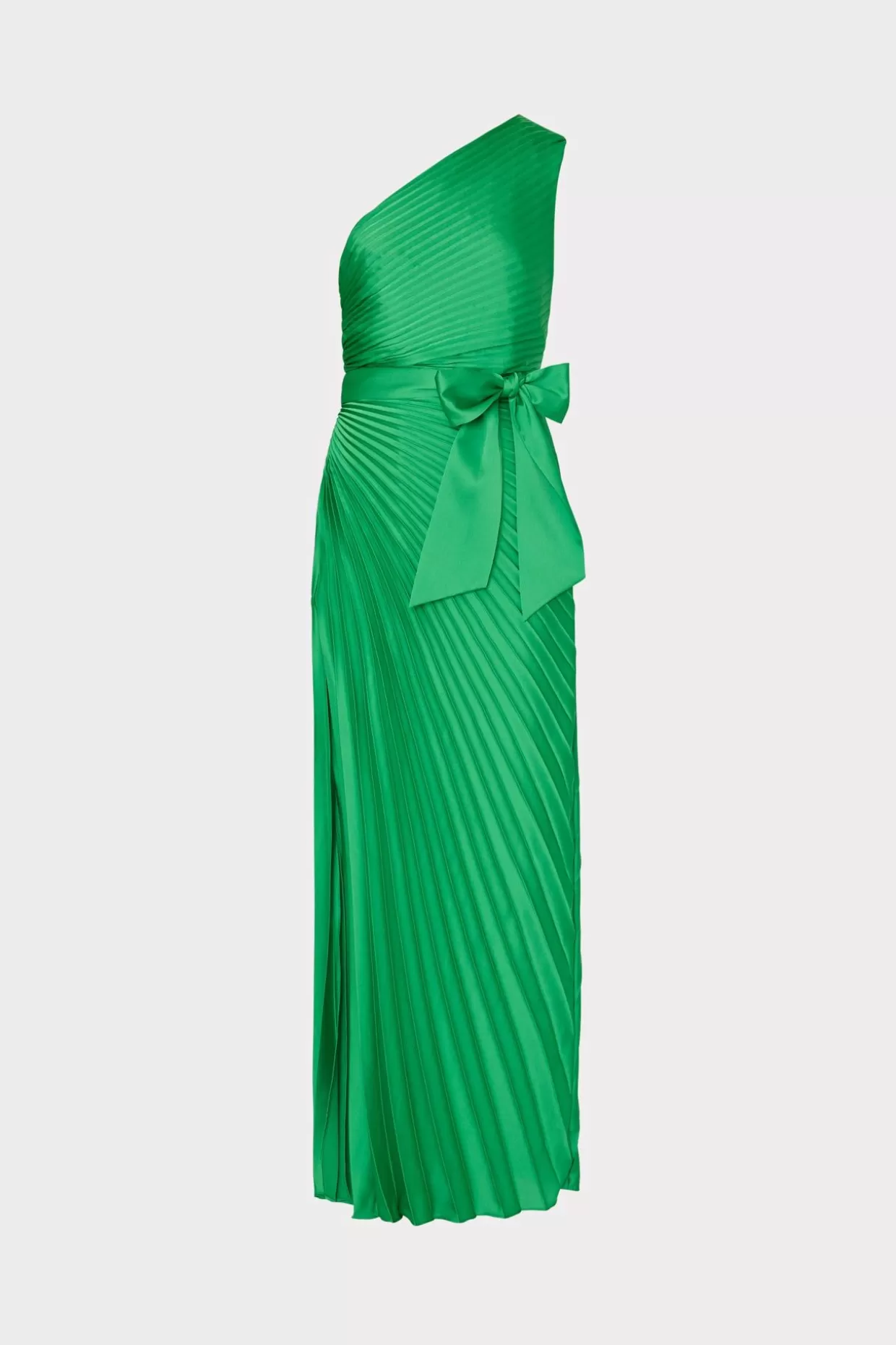 Maxi Dresses-MILLY Estelle Satin Dress Green