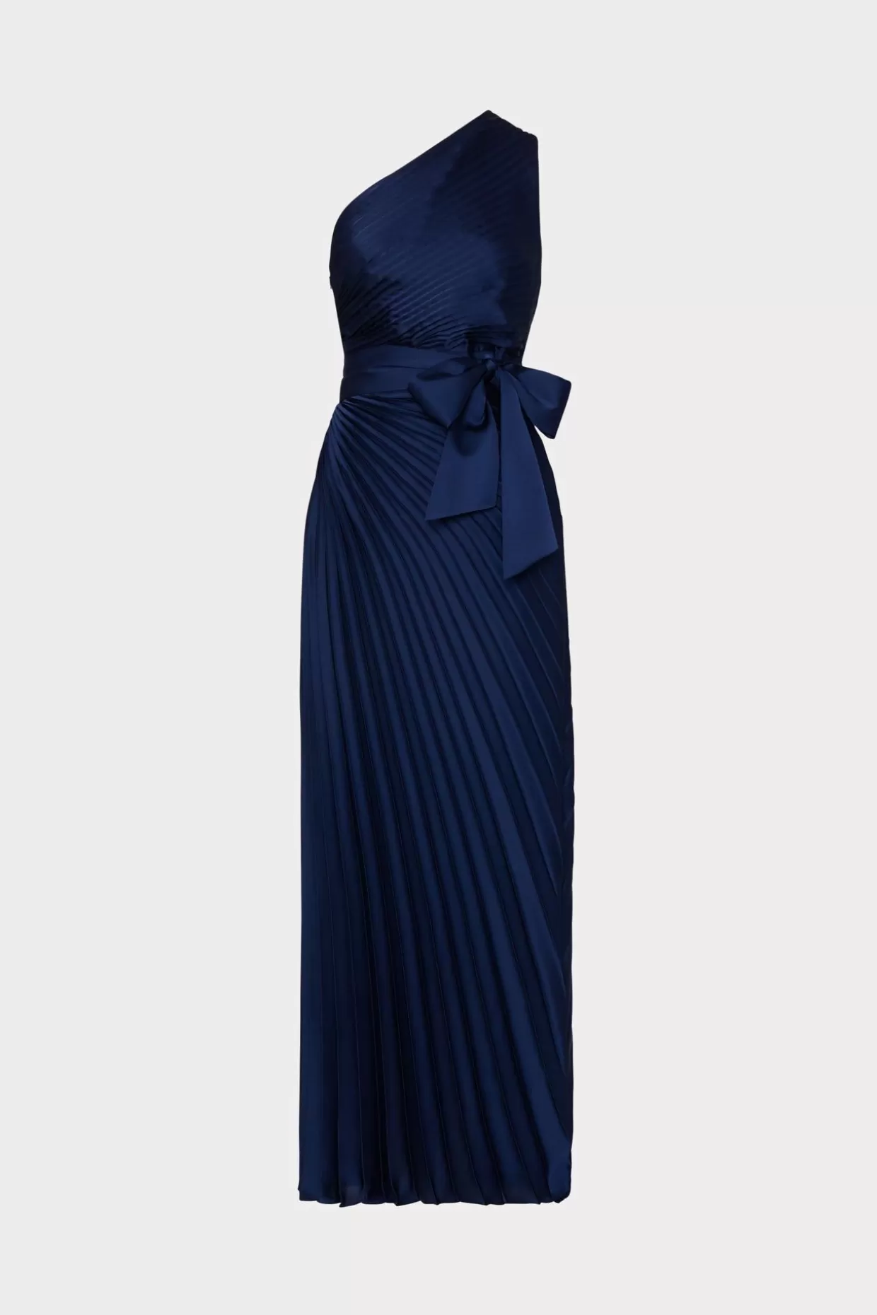 Maxi Dresses-MILLY Estelle Satin Dress Navy