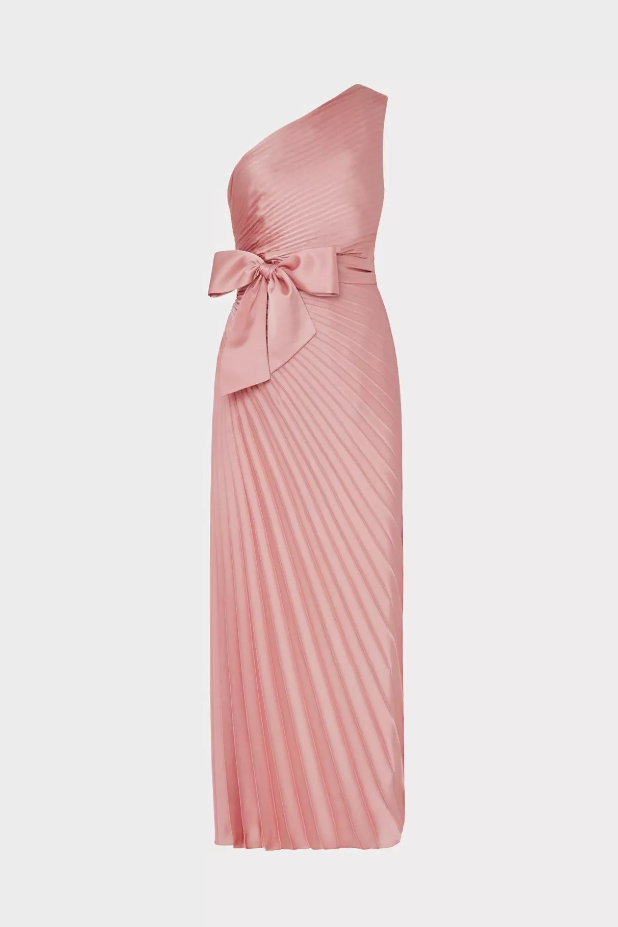 Pink Dresses-MILLY Estelle Satin Dress Rose Gold