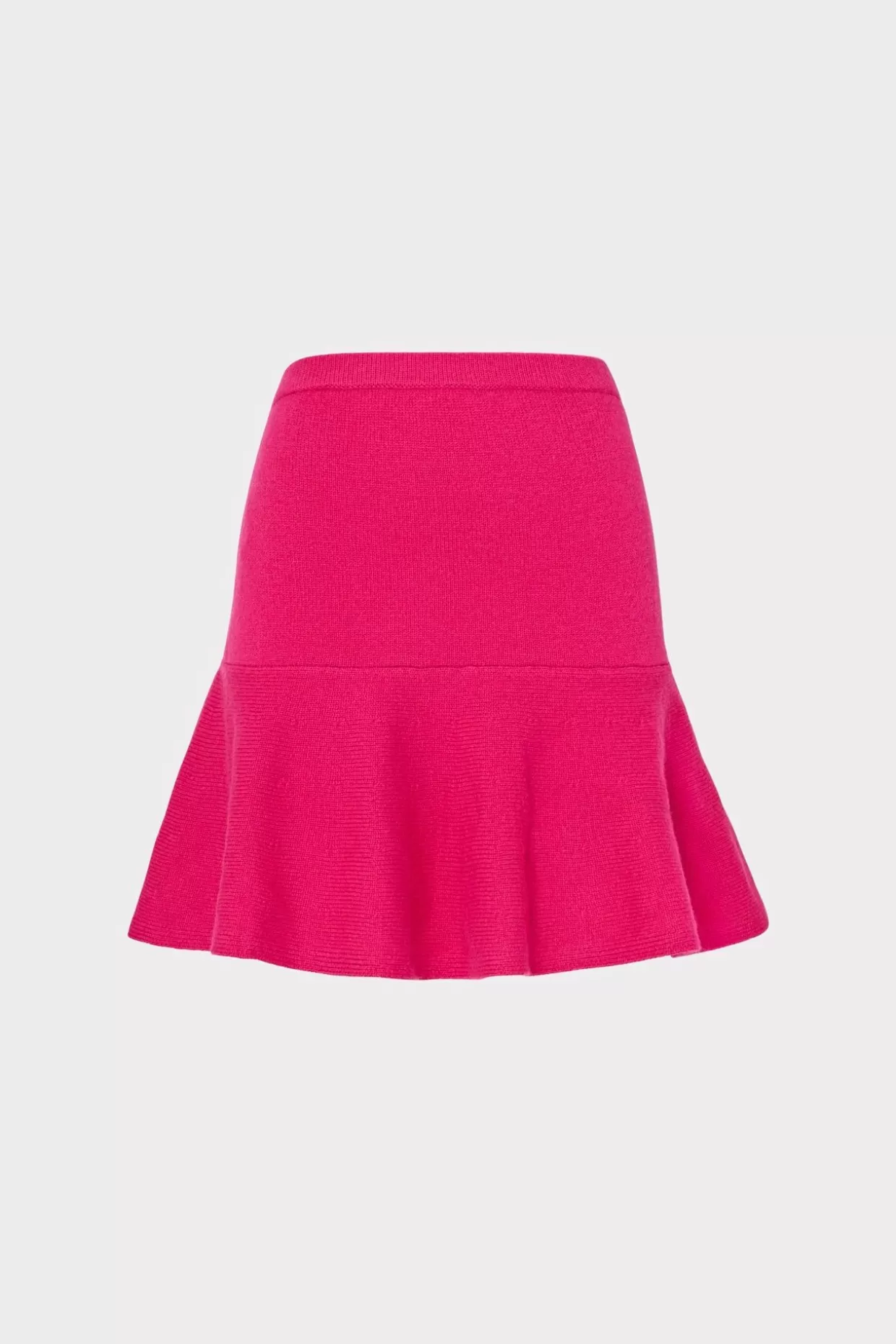 Sweaters & Knits-MILLY Flare Knit Skirt Fuchsia