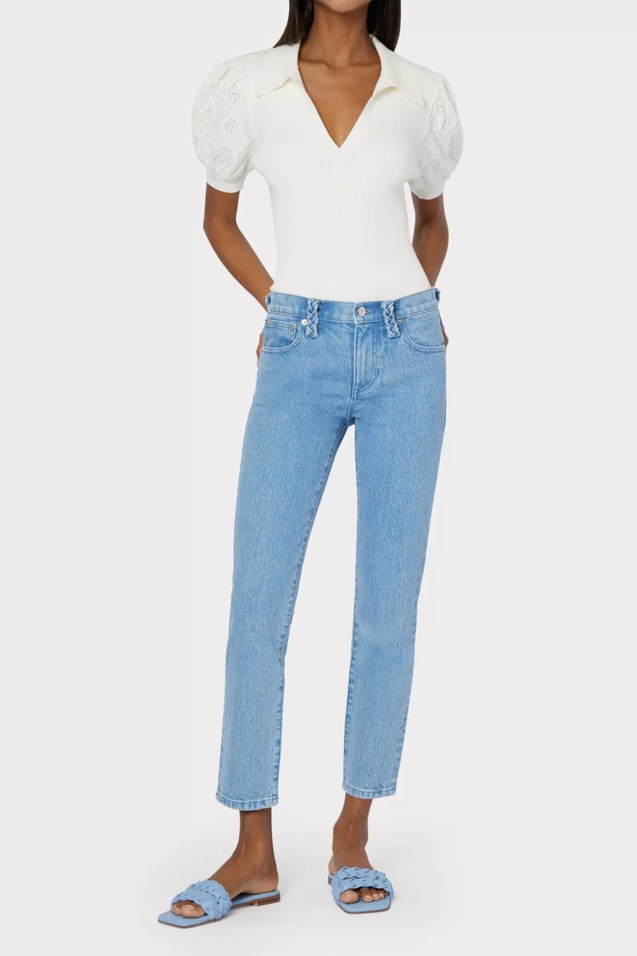 Denim-MILLY Gale Skinny Jeans Denim