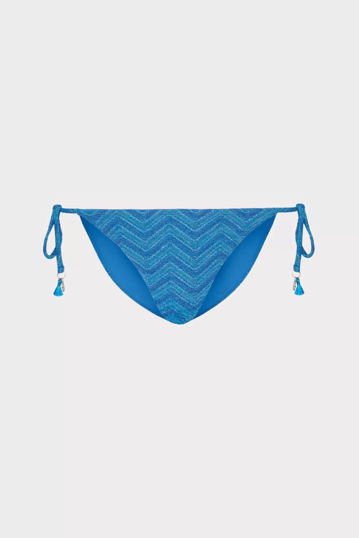 Jumpsuits & Rompers-MILLY Jacquard String Bikini Bottom Blue Multi