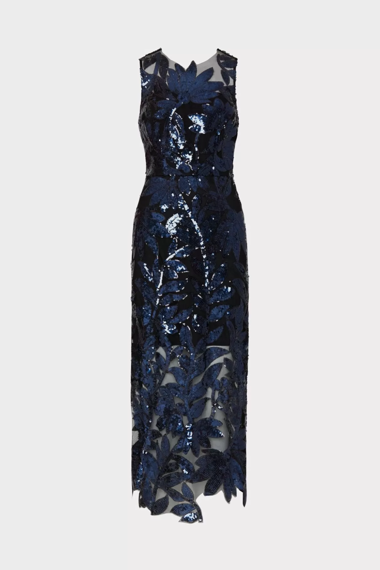 Jumpsuits & Rompers-MILLY Kinsley Floral Sequins Dress Navy