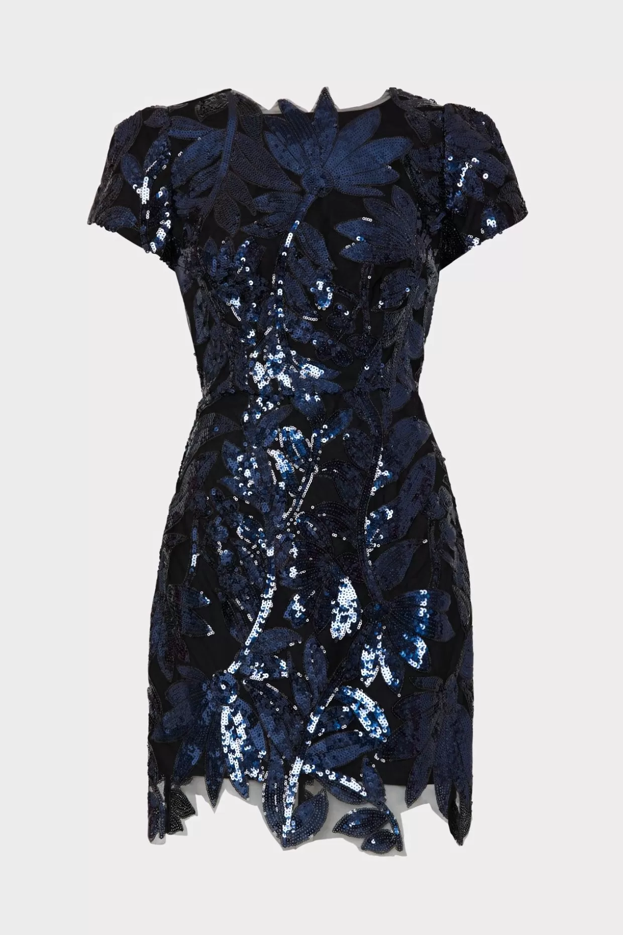 Jumpsuits & Rompers-MILLY Kyla Floral Sequins Dress Navy