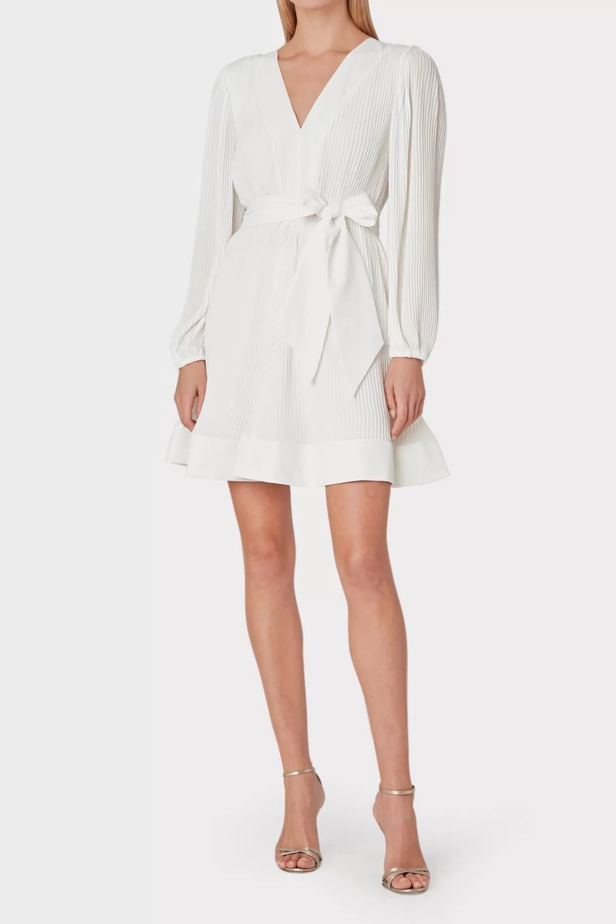 Jumpsuits & Rompers-MILLY Liv Pleated Dress White