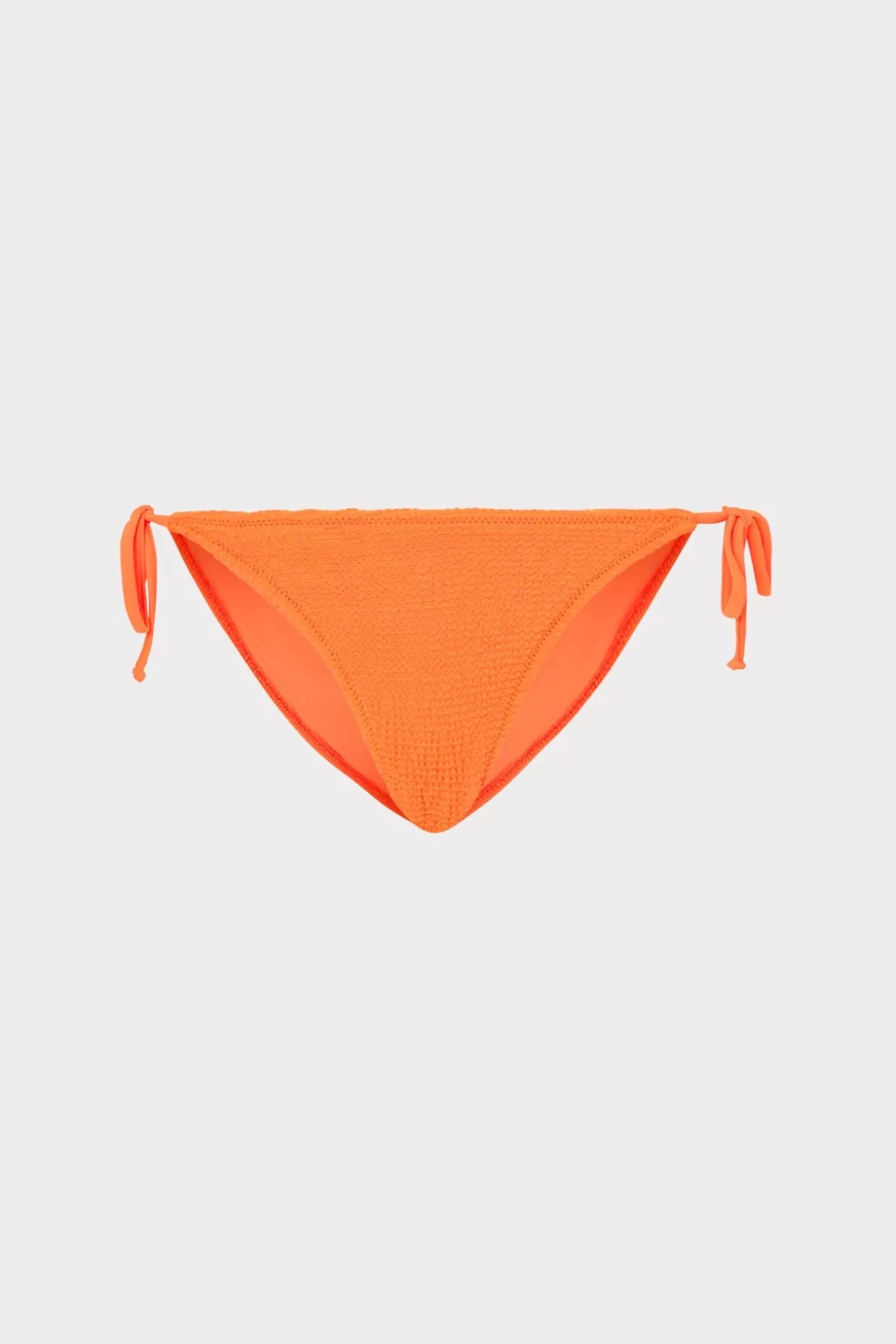 Bikinis-MILLY Lori Textured Side Tie Bikini Bottom Neon Orange