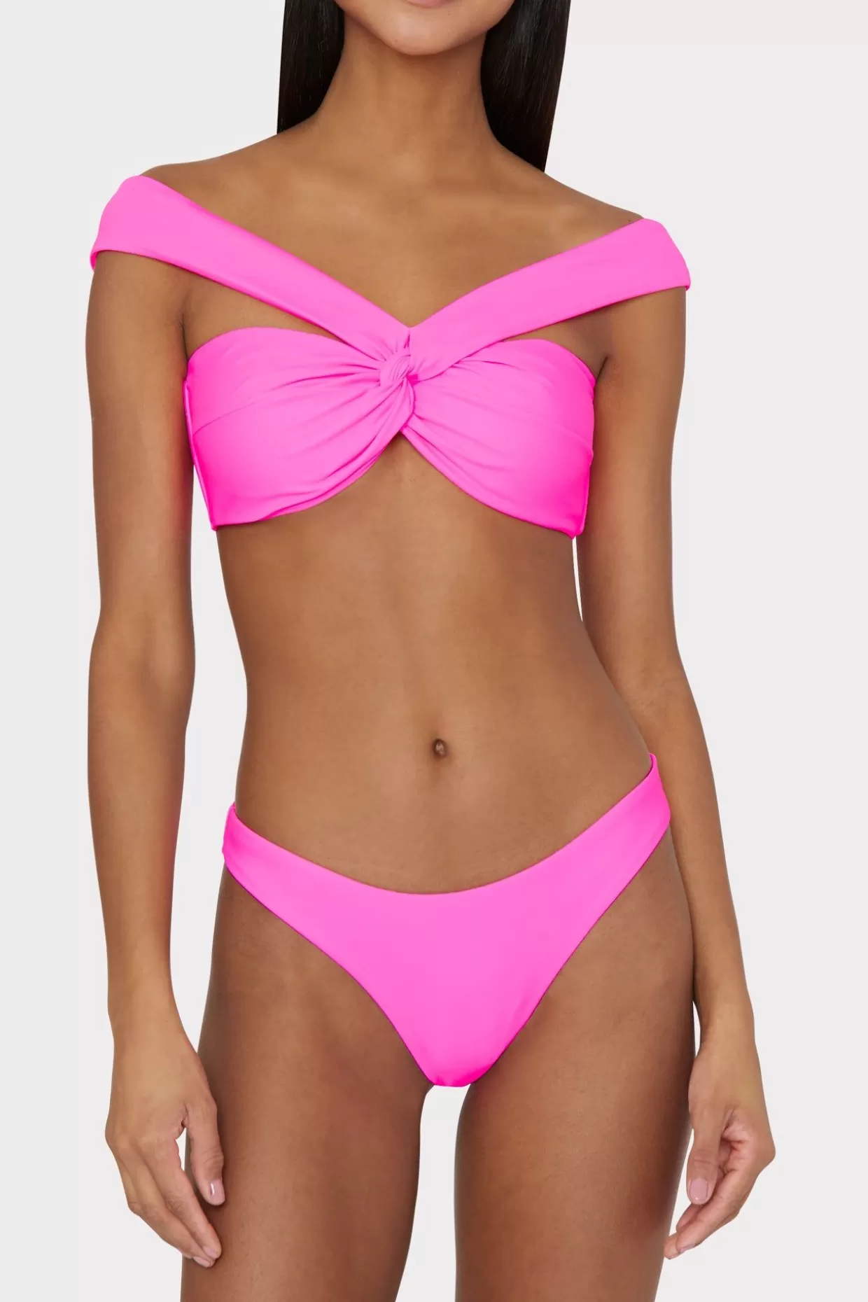 Bikinis-MILLY Margot Bikini Bottom Neon Pink