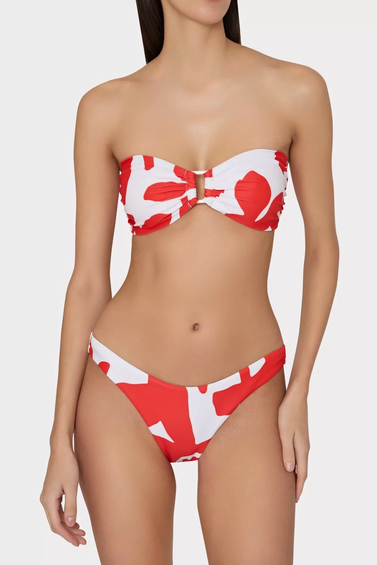 Jumpsuits & Rompers-MILLY Margot Grand Foliage Bottom Red/White