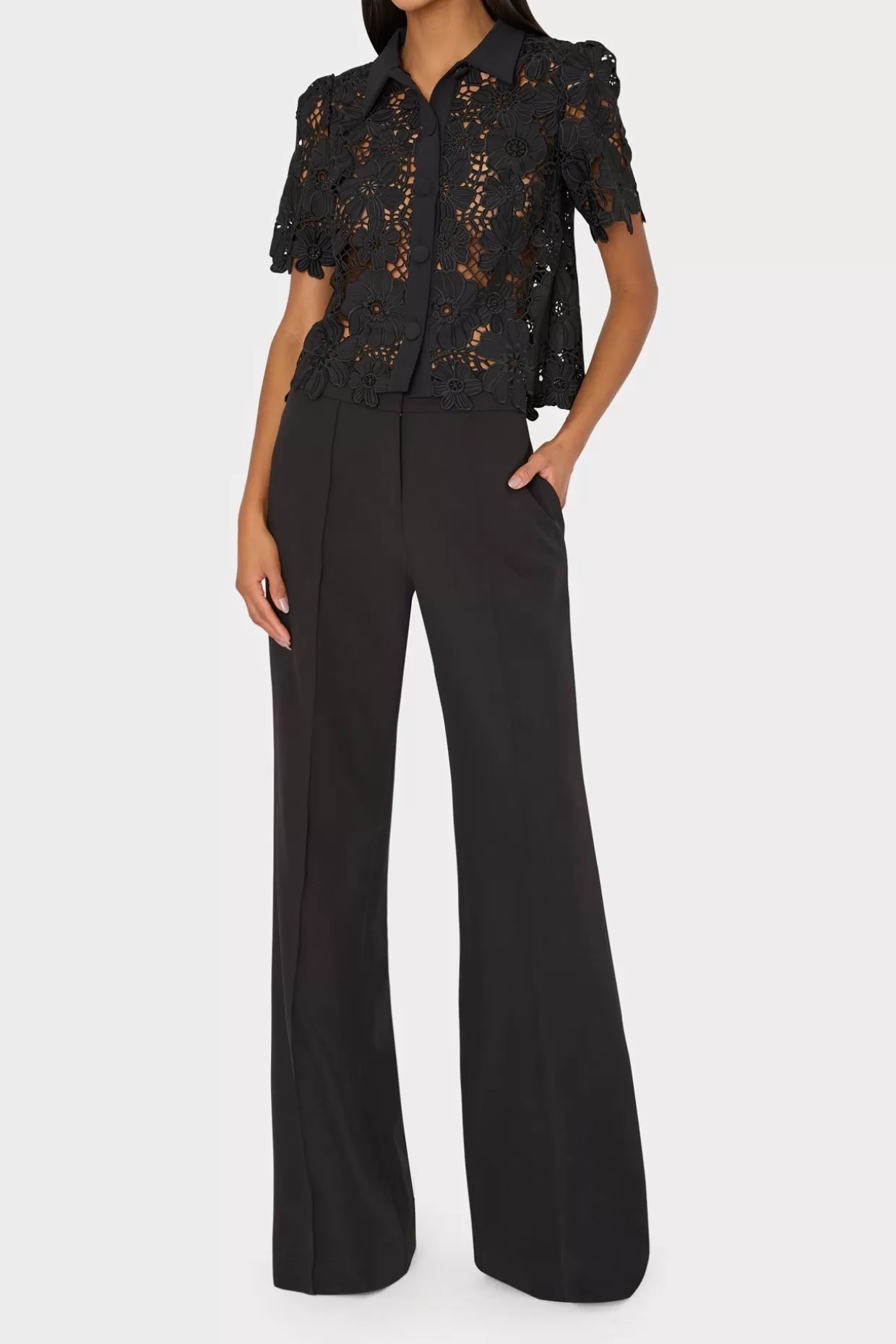 Jumpsuits & Rompers-MILLY Nash Cady Pants Black