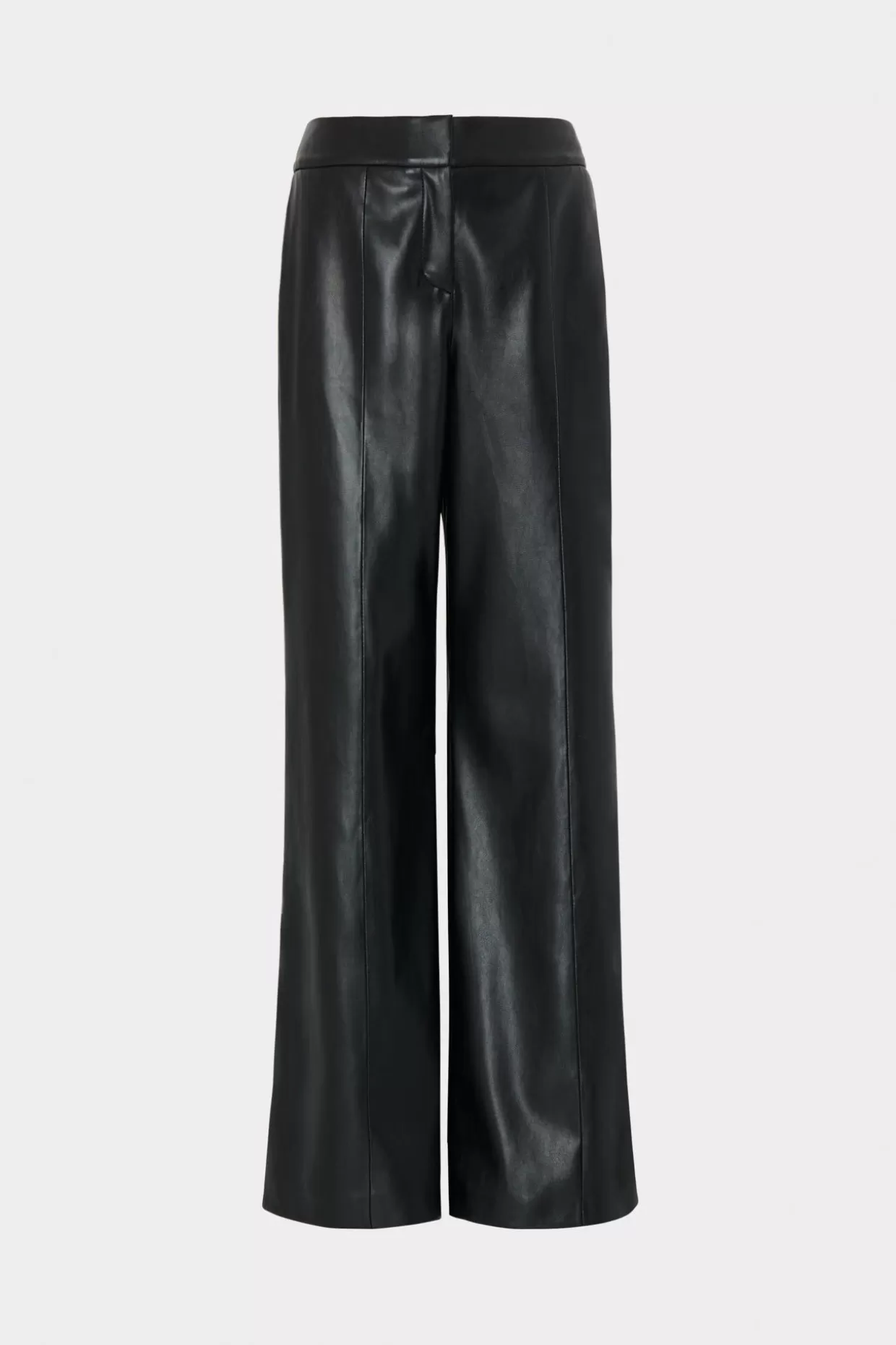 Pants-MILLY Nash Vegan Leather Pants Black