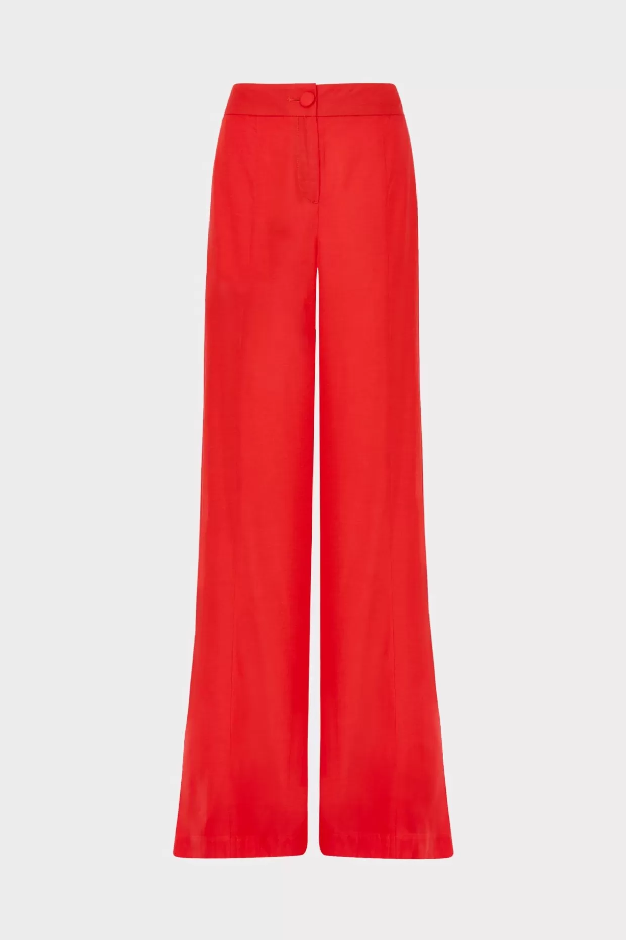 Pants-MILLY Nash Viscose Twill Pants Red