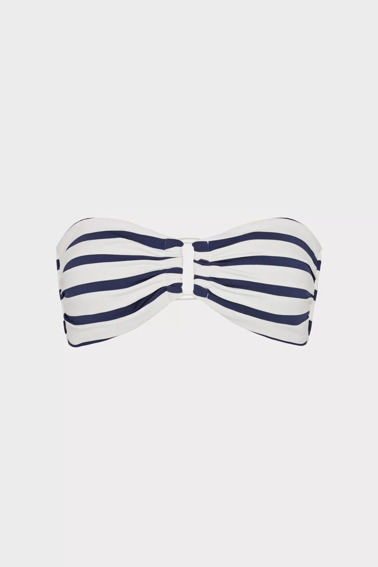 Jumpsuits & Rompers-MILLY Nautical Stripe Bikini Top Navy/White