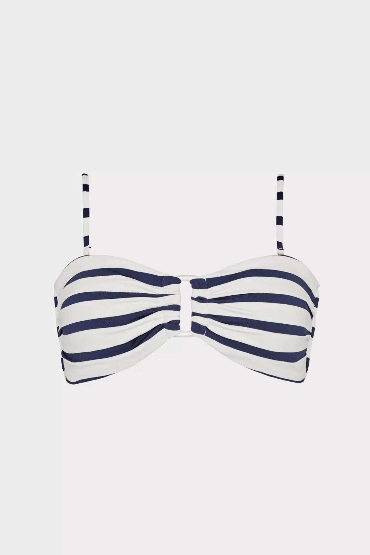 Jumpsuits & Rompers-MILLY Nautical Stripe Bikini Top Navy/White