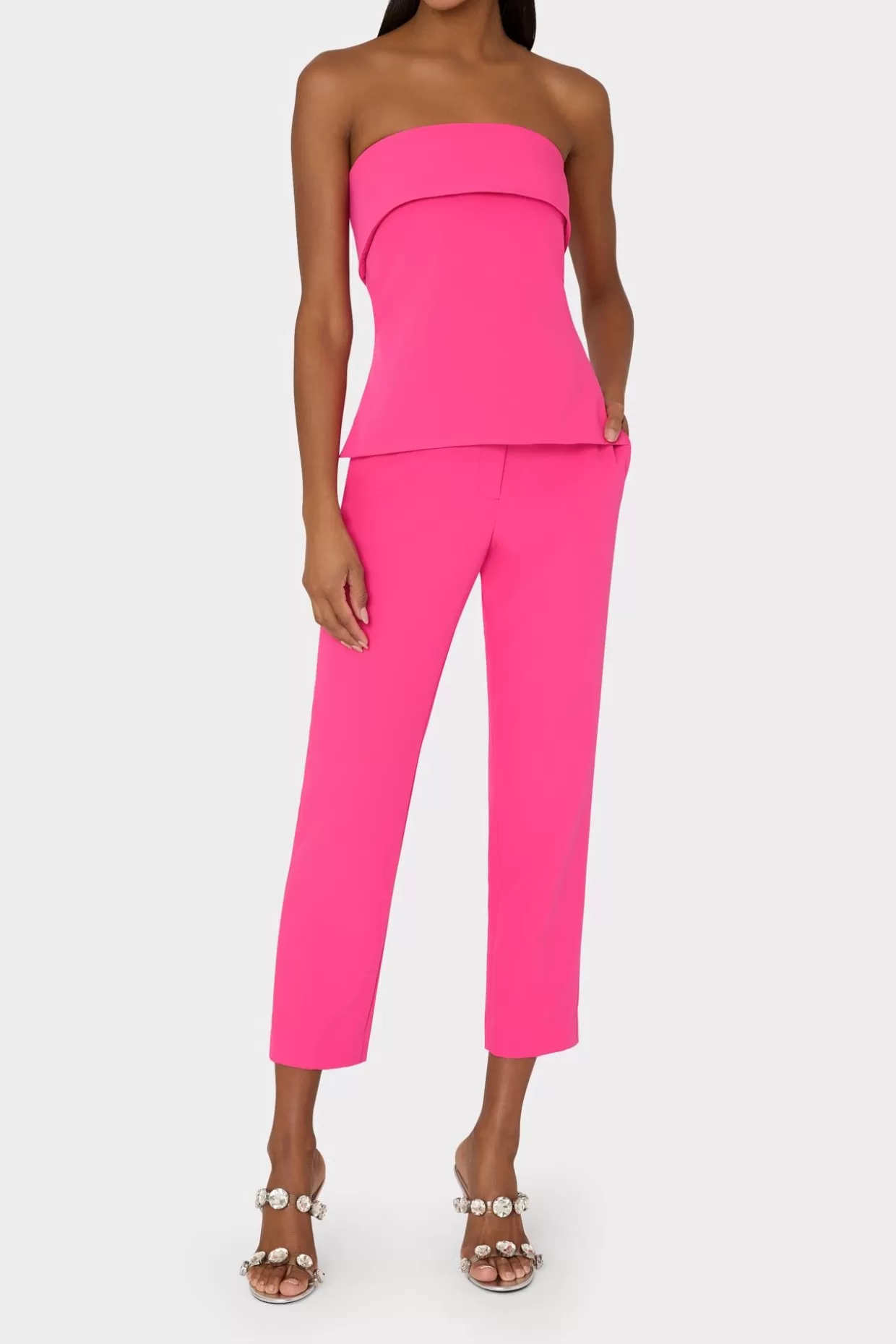 Jumpsuits & Rompers-MILLY Nicola Cady Pants Milly Pink