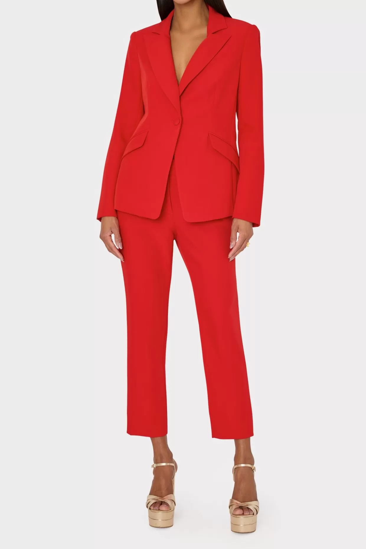 Jumpsuits & Rompers-MILLY Nicola Cady Pants Red