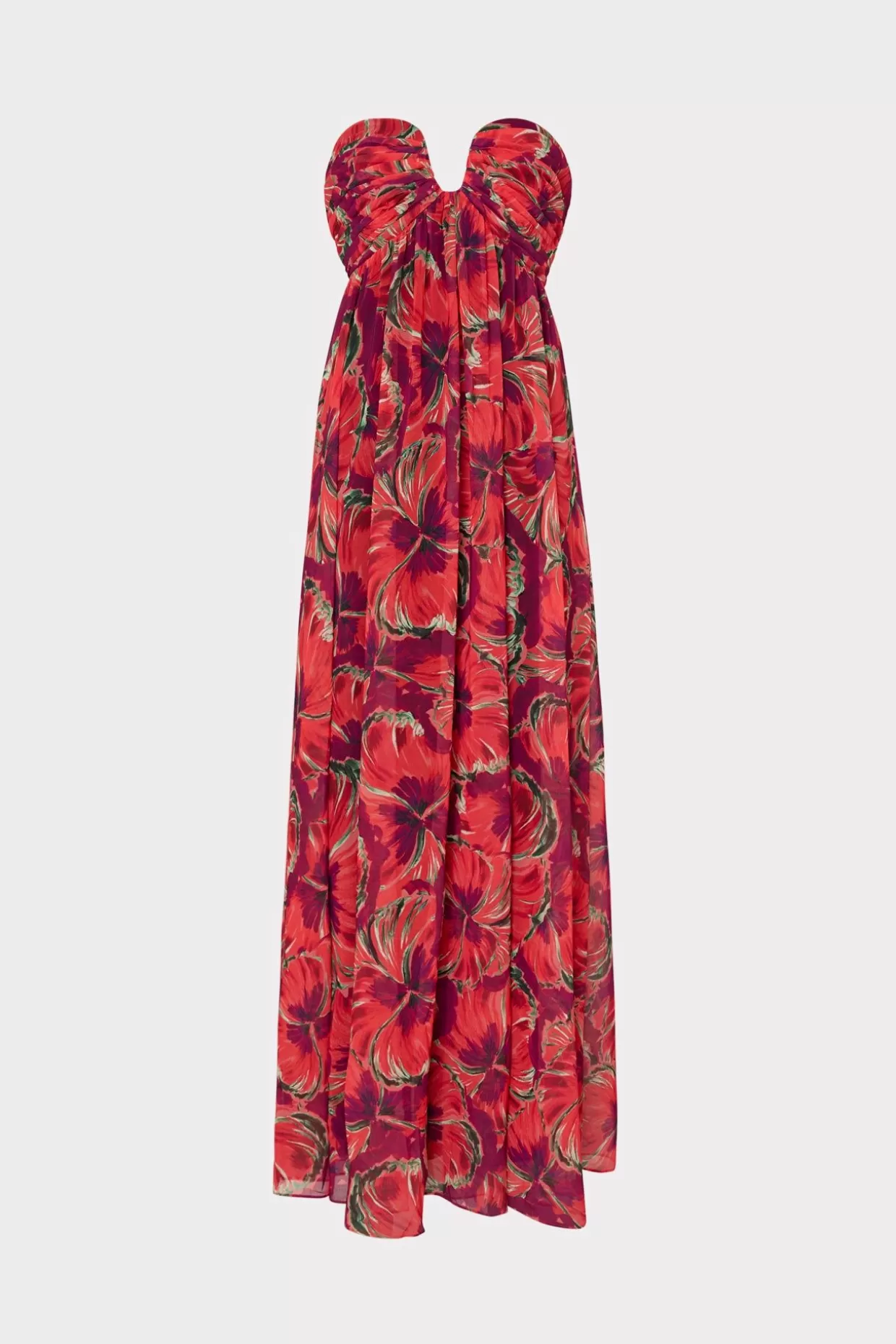 Jumpsuits & Rompers-MILLY River Windmill Floral Dress Red Multi