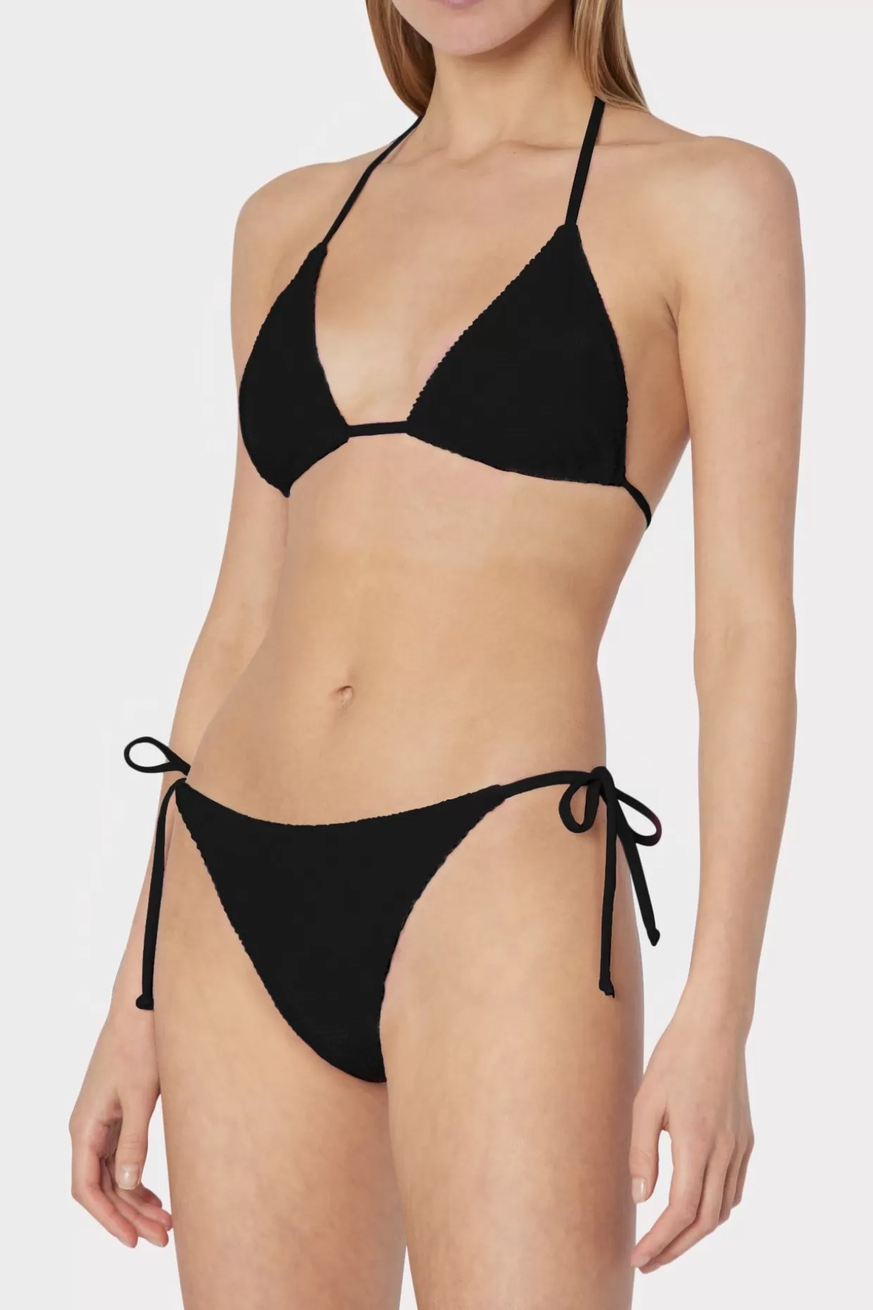 Jumpsuits & Rompers-MILLY Textured Bikini Bottom Black