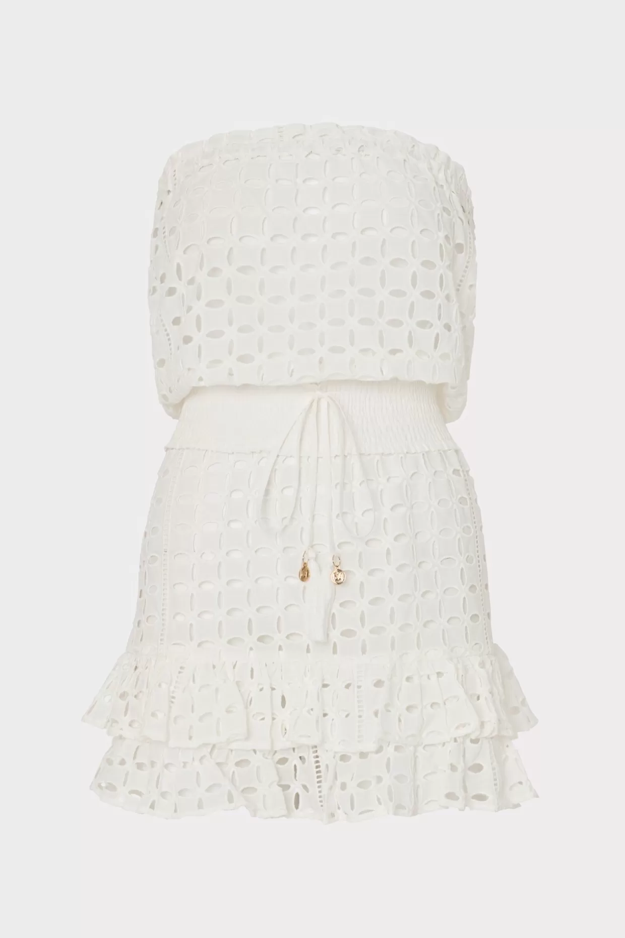 Cover-Ups-MILLY Verity Cotton Eyelet Dress White