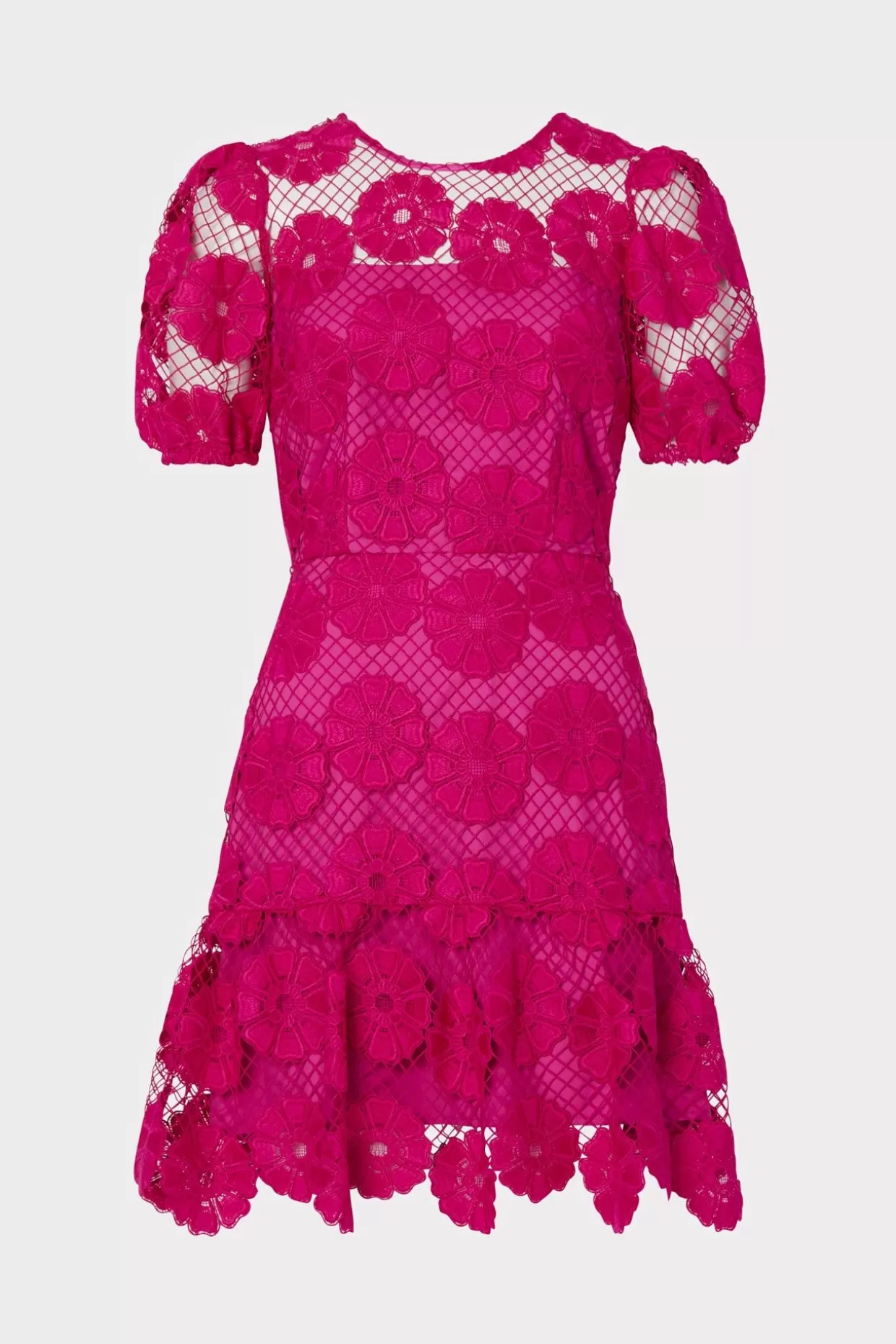 Pink Dresses-MILLY Yasmin Daisy Lace Dress Milly Pink